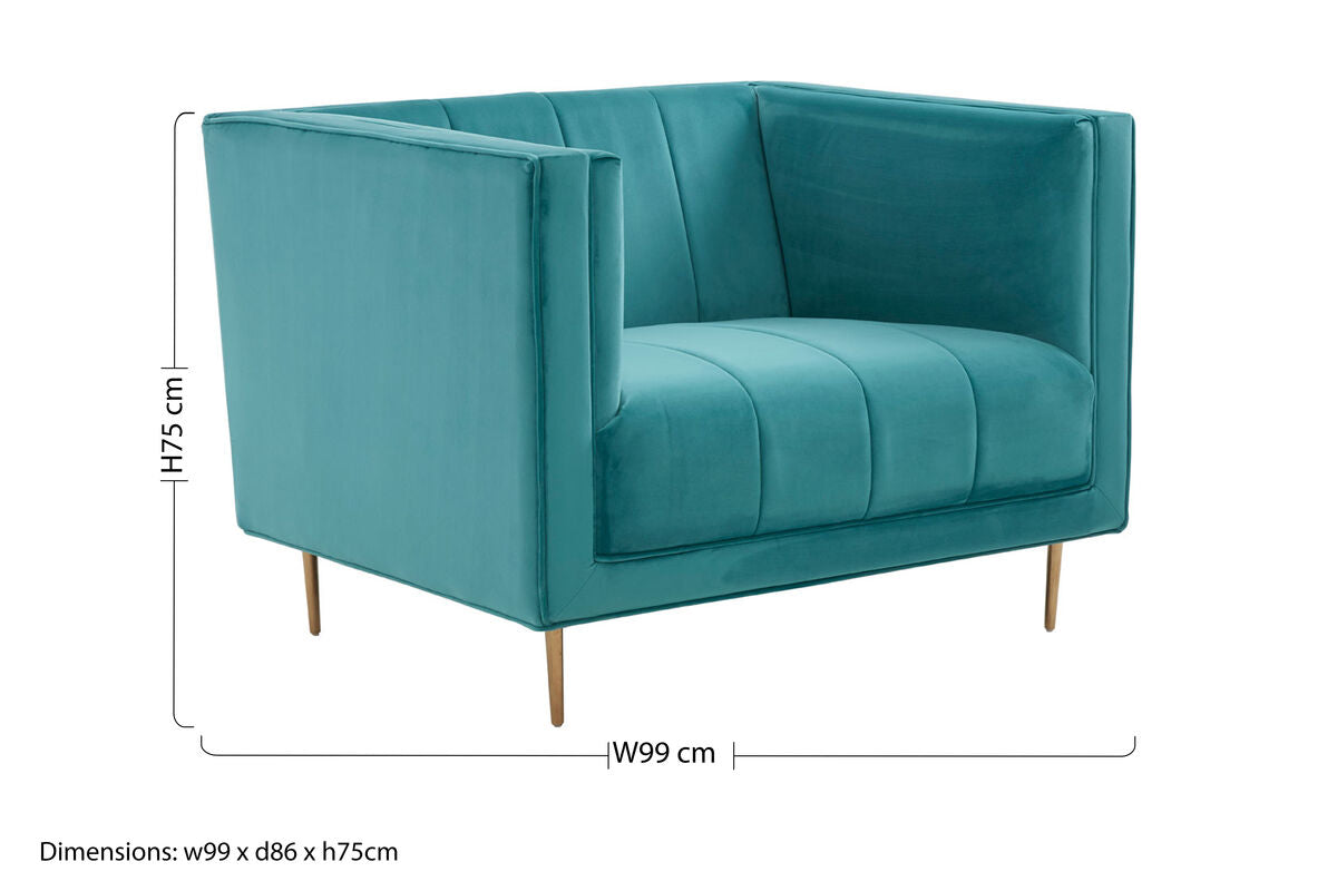 Otylia Green Armchair - PN Home