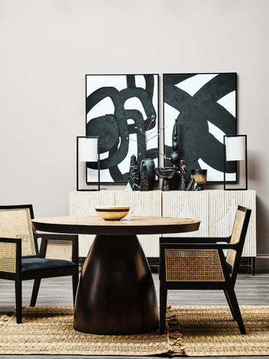 Corso Rattan Chair with Black Frame - PN Home
