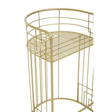 Rabia Gold Finish Bar Chair - PN Home