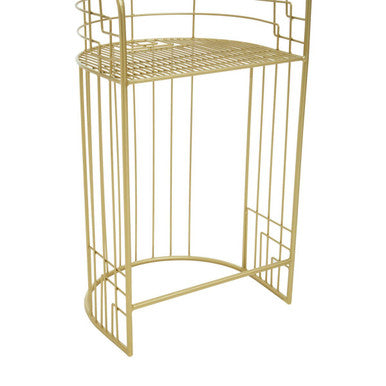 Rabia Gold Finish Bar Chair - PN Home