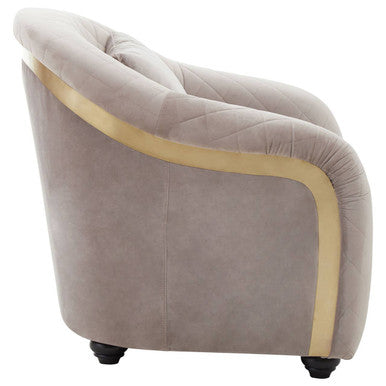 Fifi Grey Velvet Chair - PN Home