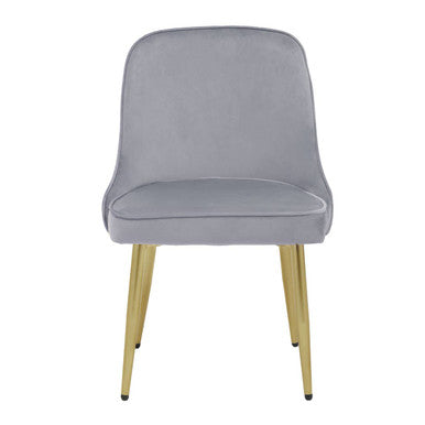 Demi Grey Velvet Dining Chair - PN Home