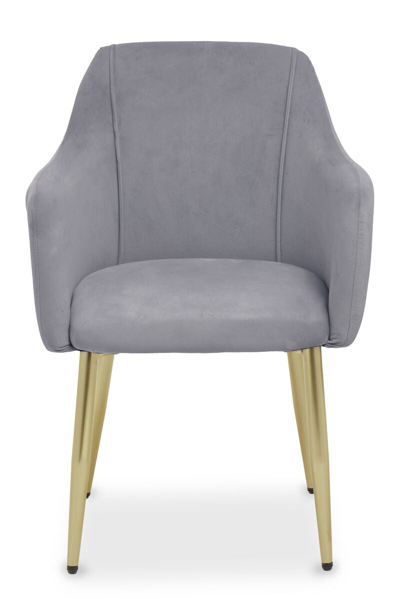 Darcy Grey Velvet Dining Chair - PN Home