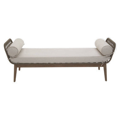 Opus Rope Woven Longue Bench with Cushions - PN Home