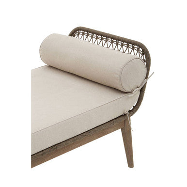 Opus Rope Woven Longue Bench with Cushions - PN Home