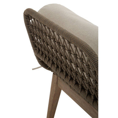 Opus Rope Woven Longue Bench with Cushions - PN Home