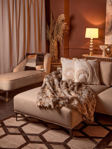 Yvette Cream Velvet Chaise Lounge