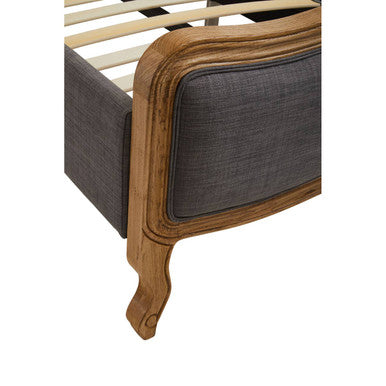 Parkside Grey Fabric Kingsize Bed