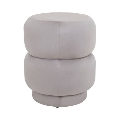 Hartford Mink Velvet Oval Stool