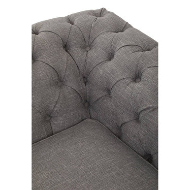 2 Seater Grey Linen Sofa, Stella - PN Home