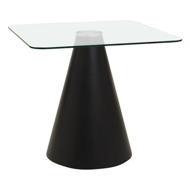 Azalea Square Clear Glass Top Dining Table - PN Home