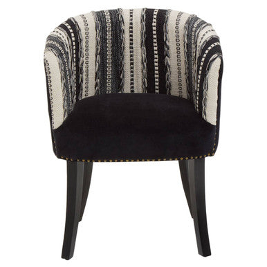 Cefena Black and White Chair - PN Home