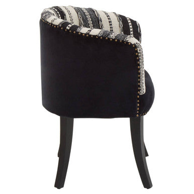 Cefena Black and White Chair - PN Home