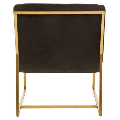 Vogue Black and Gold Lounge Chair - PN Home
