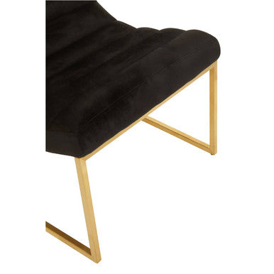 Vogue Black and Gold Lounge Chair - PN Home