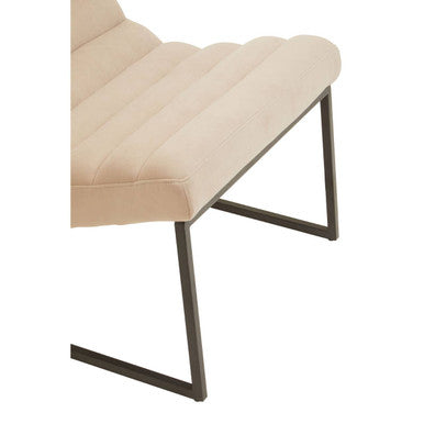 Vogue Ivory Velvet  Lounge Chair - PN Home