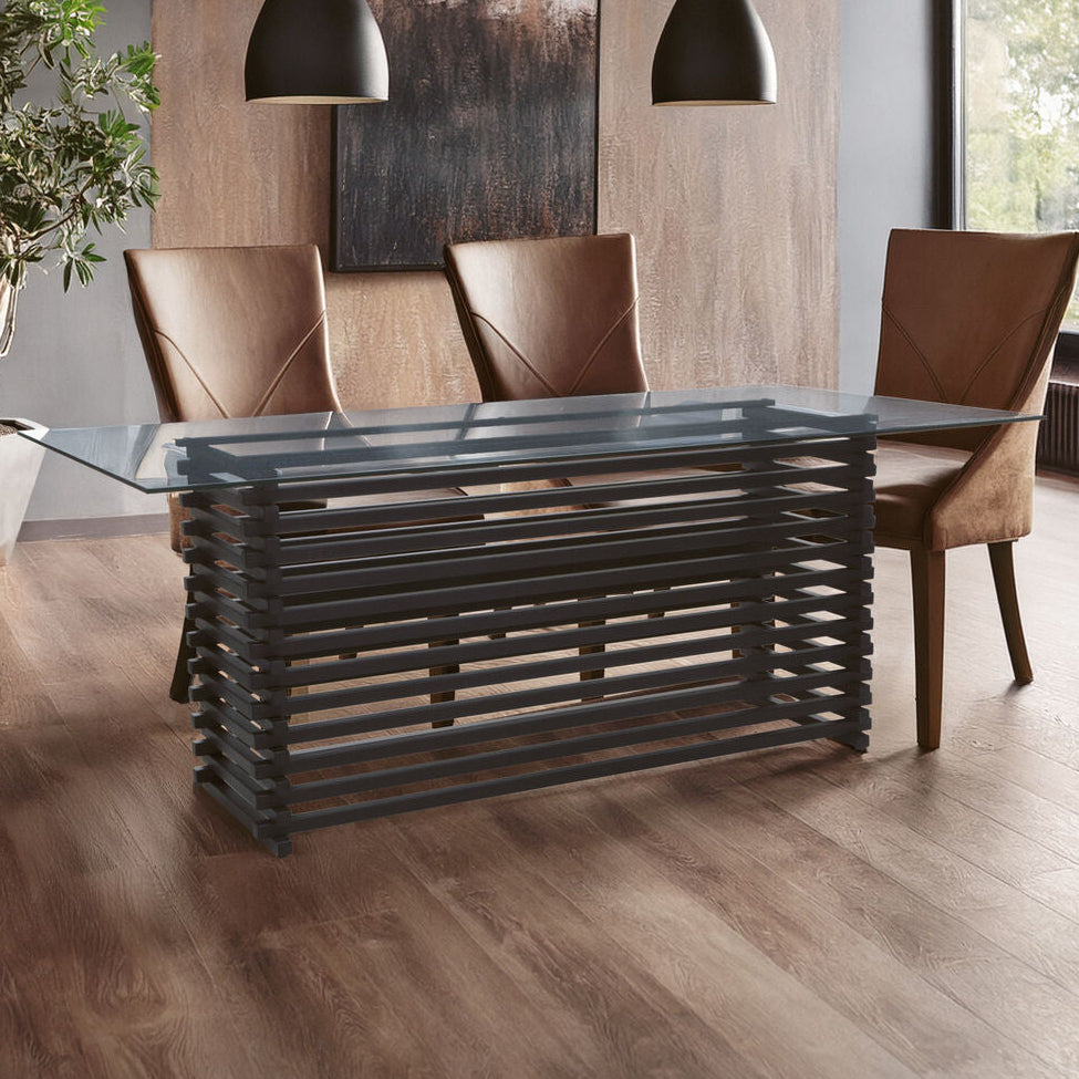 Vogue Matte Black Dining Table - PN Home