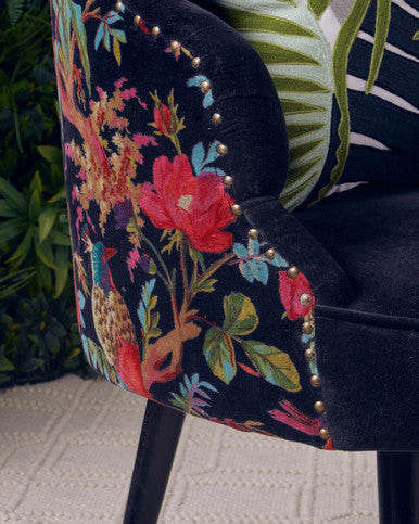 Cefena Peacock Design Scalloped Chair - PN Home