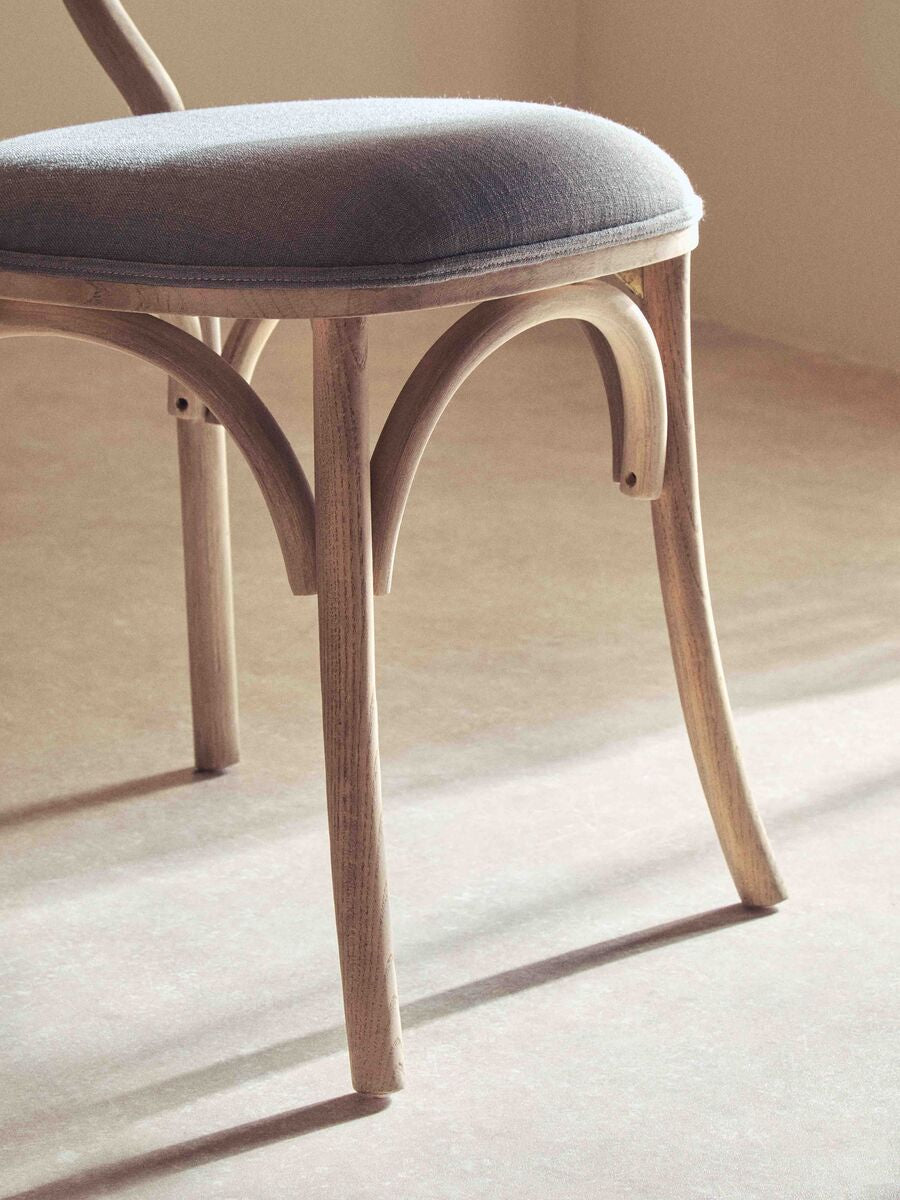 Cebu Grey Wash Elm Wood Dining Chair - PN Home
