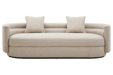 Oratino Ivory Linen Fabric 3 Seater Sofa