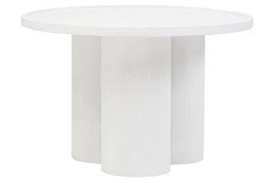 Walsa Whitewash Mango Wood Column Detail Coffee Table - PN Home
