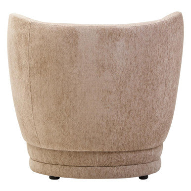 Delray Deep Stone Chenille Curved Chair - PN Home