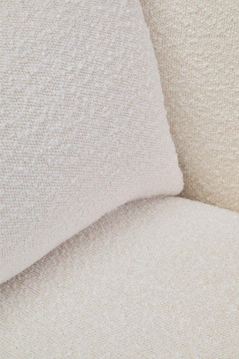 Bruge Textured Cream Curved Chair