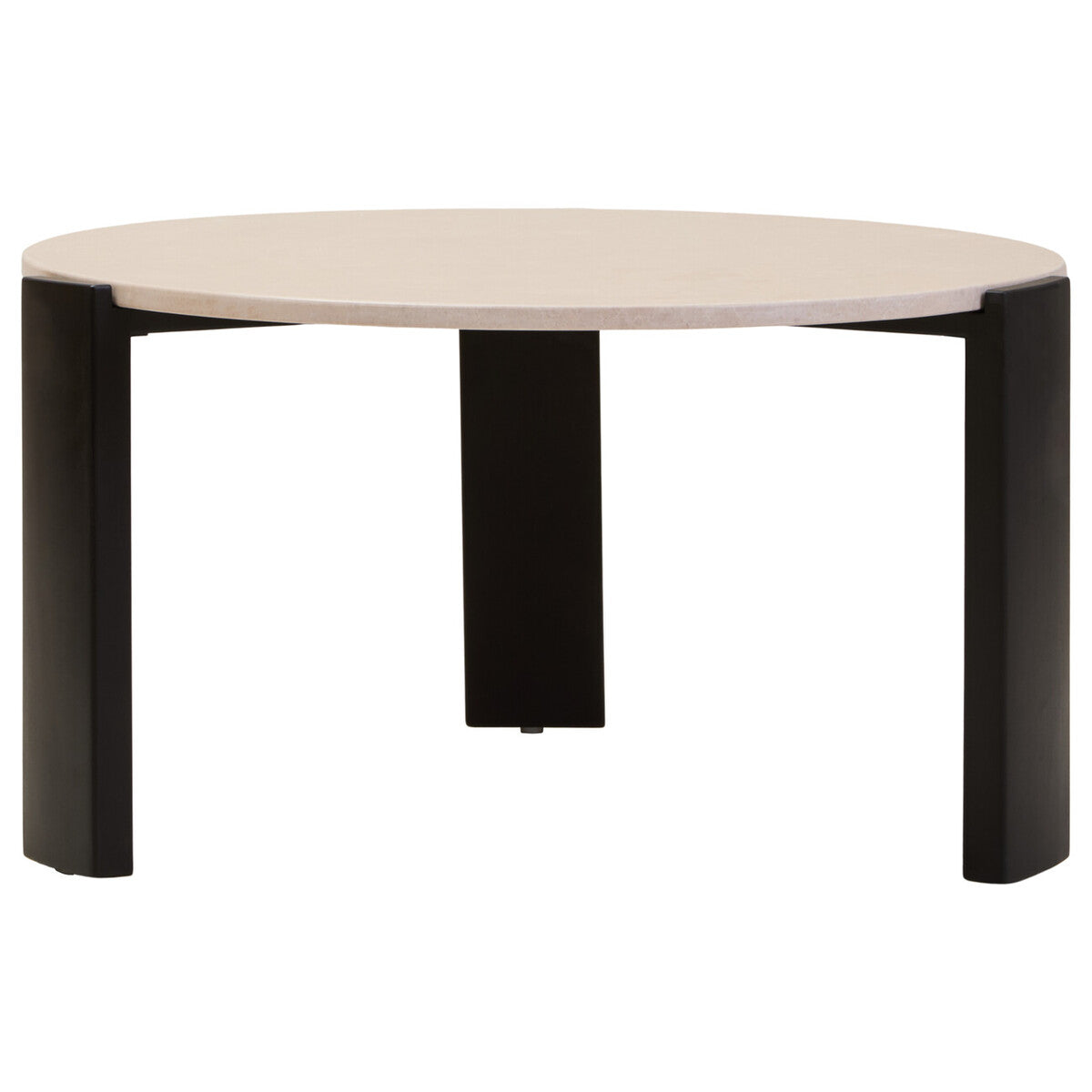 Palermo Round Cream Marble Top Large Coffee Table - PN Home