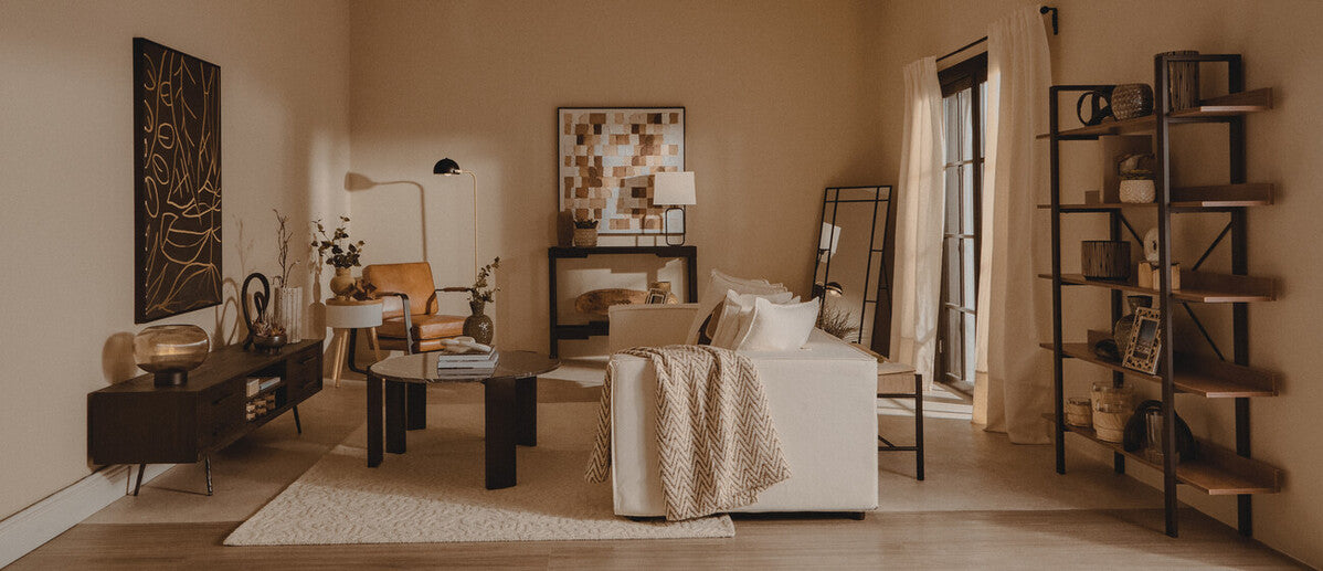 Palermo Round Black Marble Top Large Coffee Table - PN Home