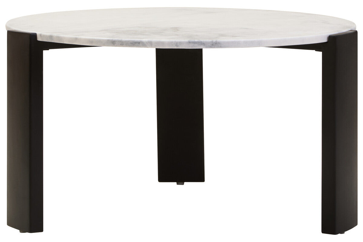 Palermo Round White Marble Top Large Coffee Table - PN Home