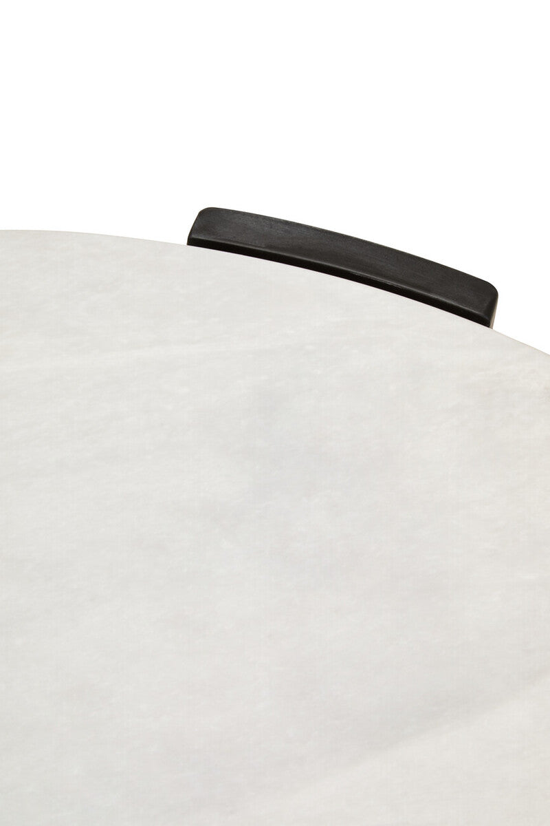 Palermo Round White Marble Top Large Coffee Table - PN Home