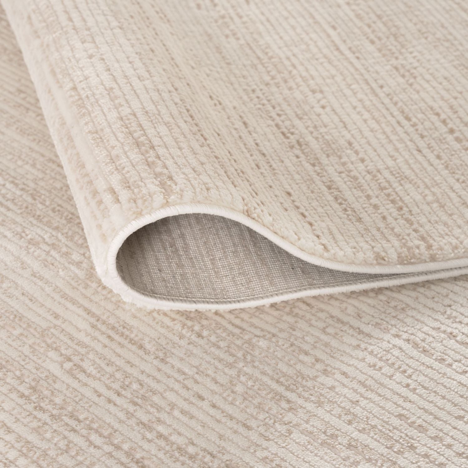 Carmel Cream-Beige Striped Rug | 6010 - PN Home