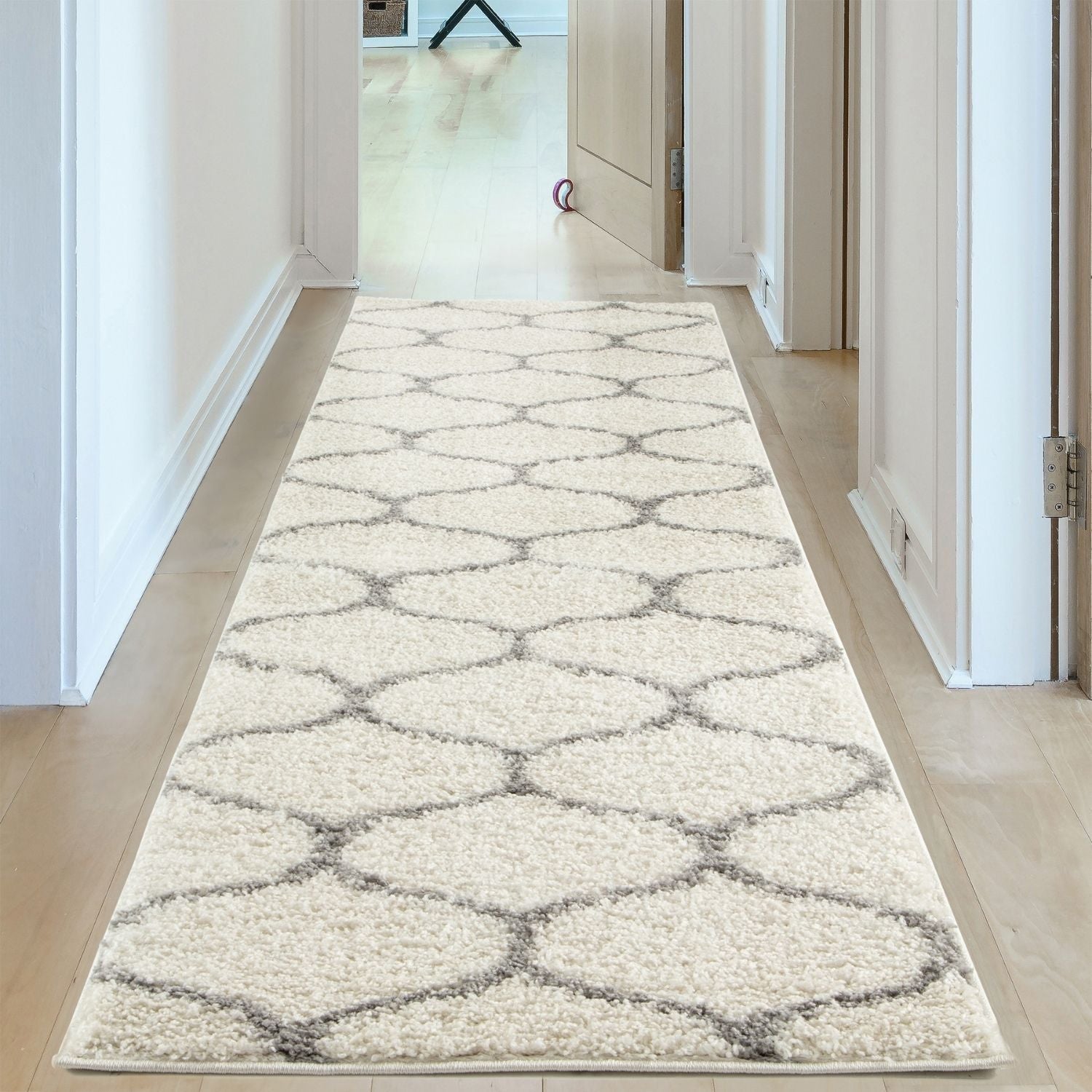 Moroccan Ivory Shaggy Rug | 600 - PN Home