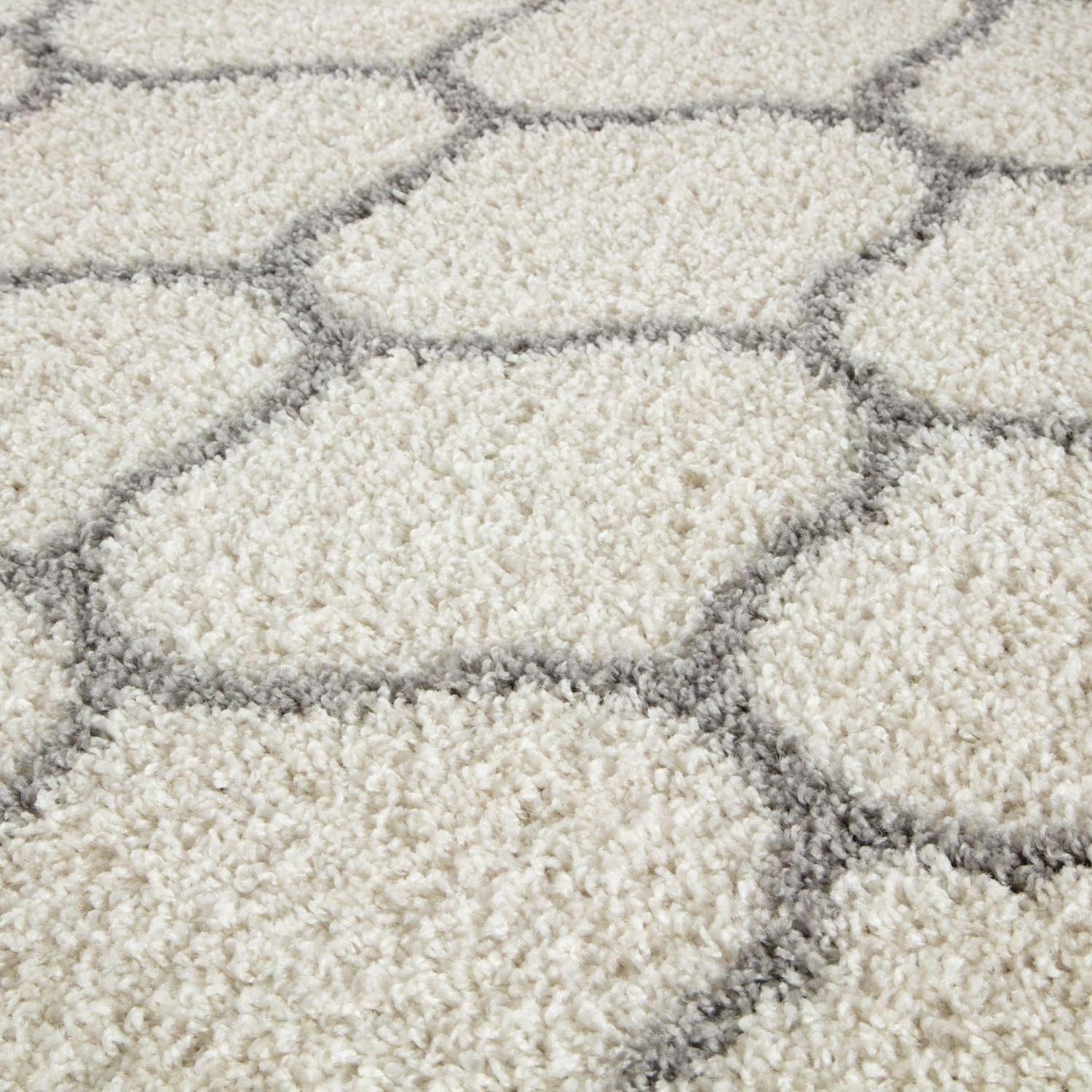 Moroccan Ivory Shaggy Rug | 600 - PN Home