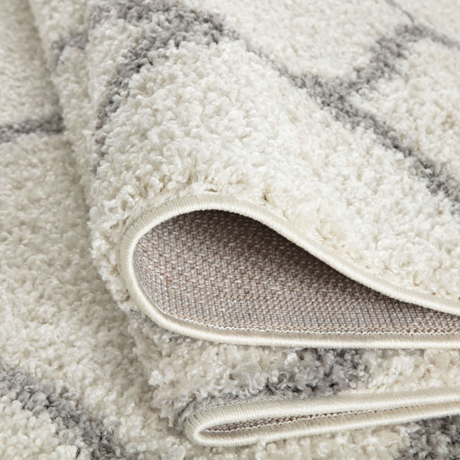 Moroccan Ivory Shaggy Rug | 600 - PN Home