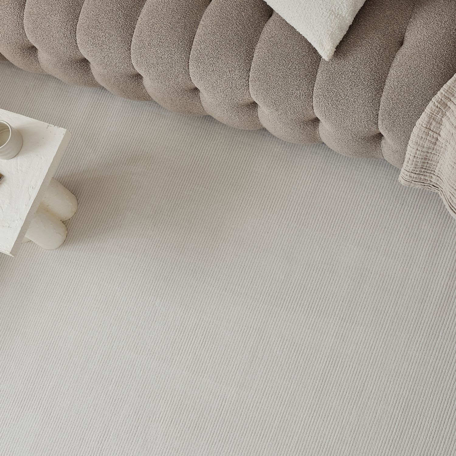 Carmel Cream Striped Rug | 6010 - PN Home