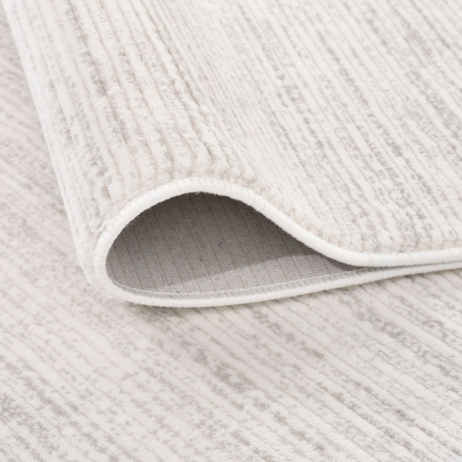 Carmel Cream-Grey Striped Rug | 6010 - PN Home
