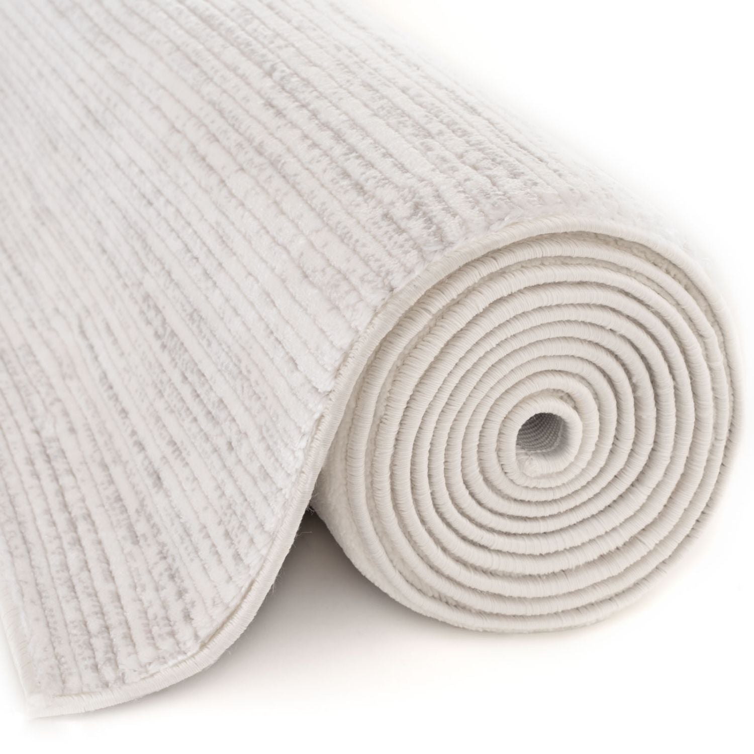 Carmel Cream-Grey Striped Rug | 6010 - PN Home