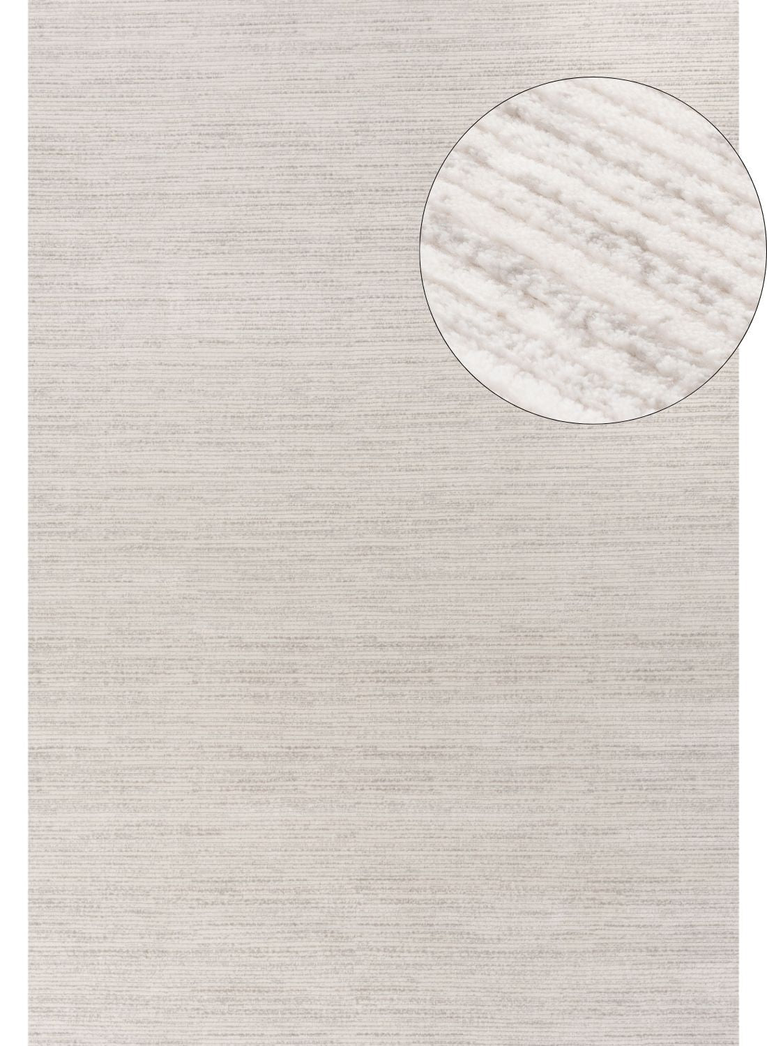 Carmel Cream-Grey Striped Rug | 6010 - PN Home