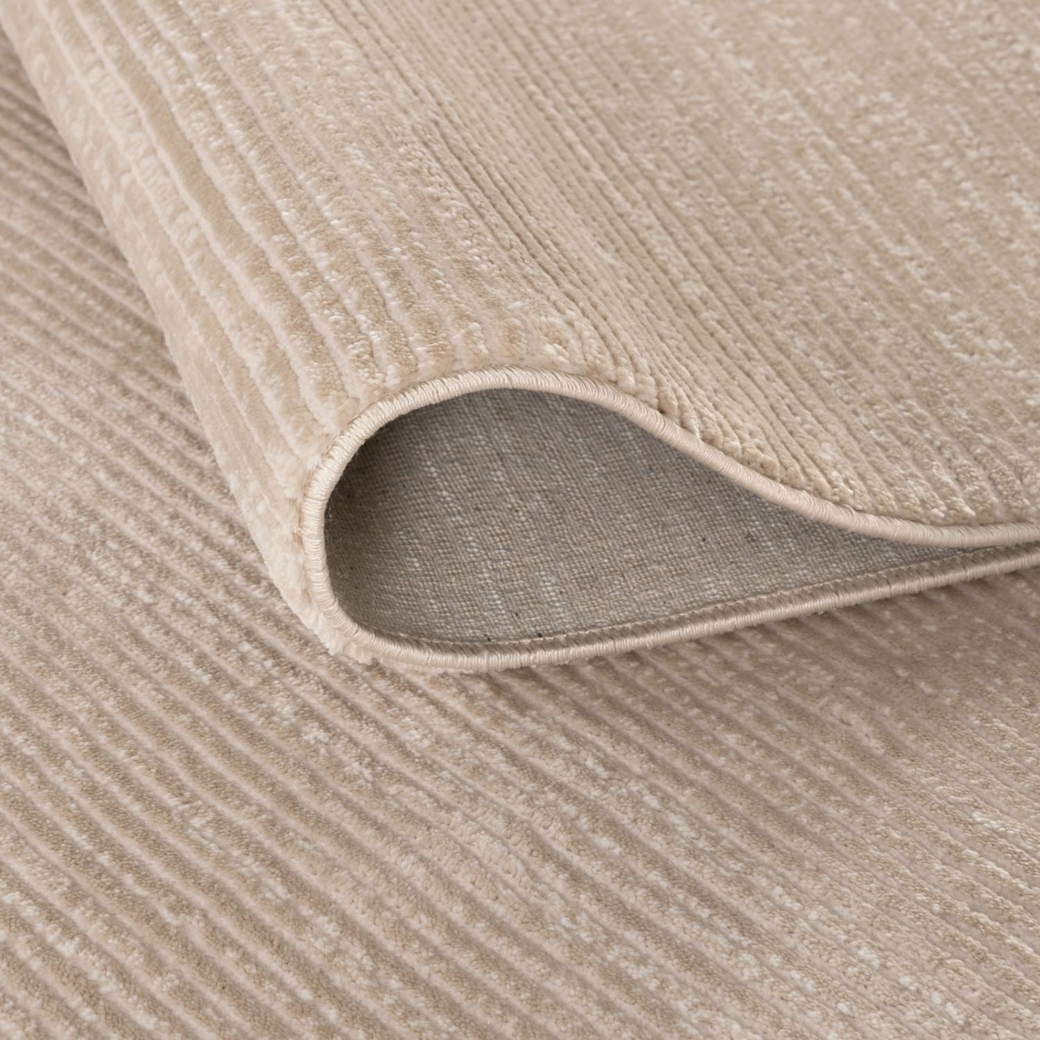 Carmel Beige-Cream Striped Rug | 6020 - PN Home