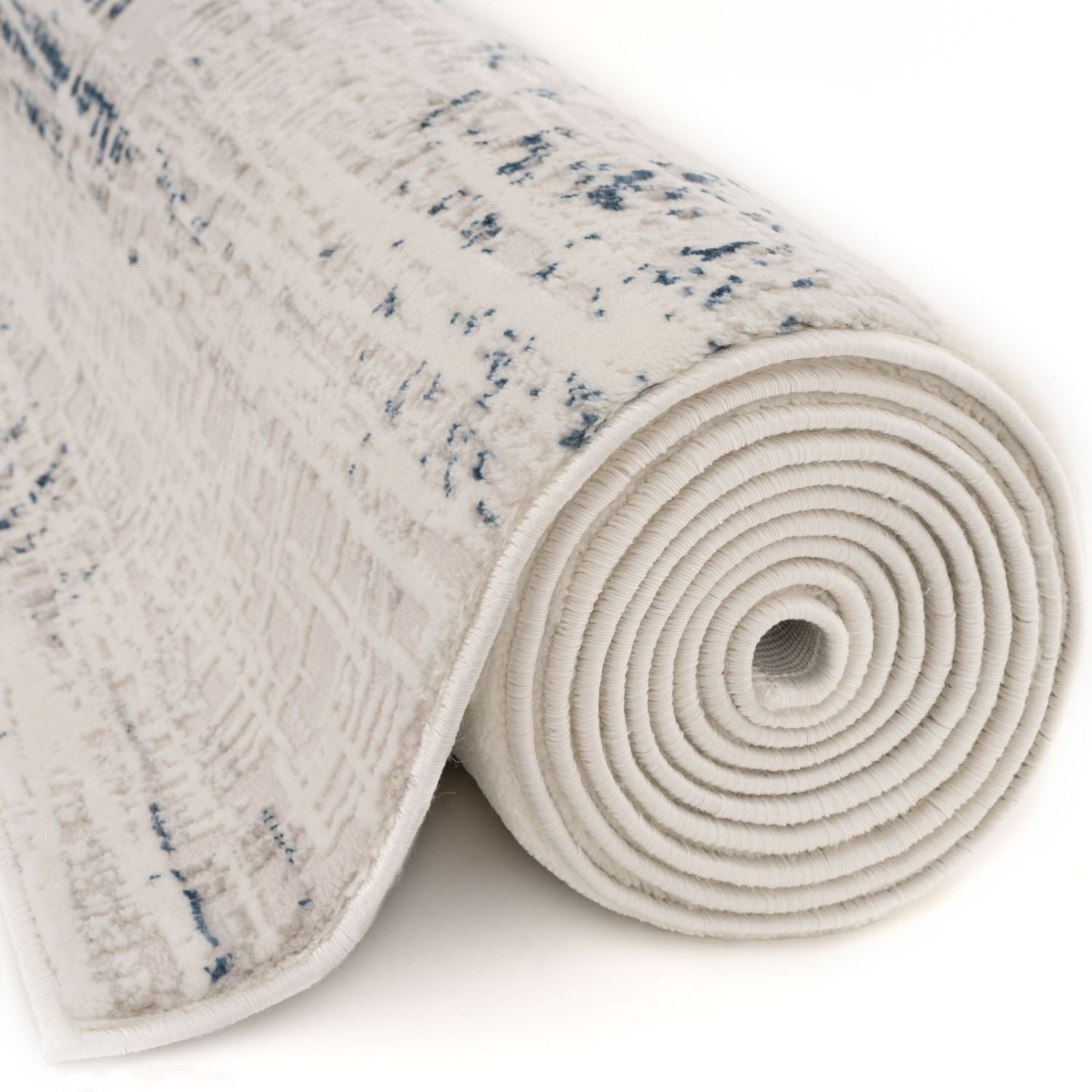 Carmel Cream-Blue Abstract Rug | 6030 - PN Home