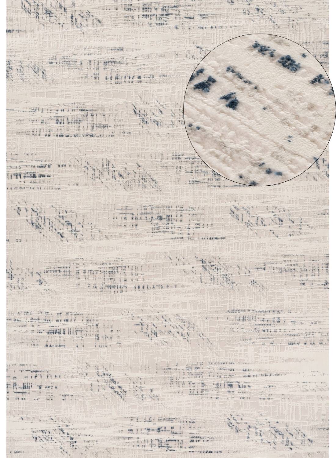 Carmel Cream-Blue Abstract Rug | 6030 - PN Home