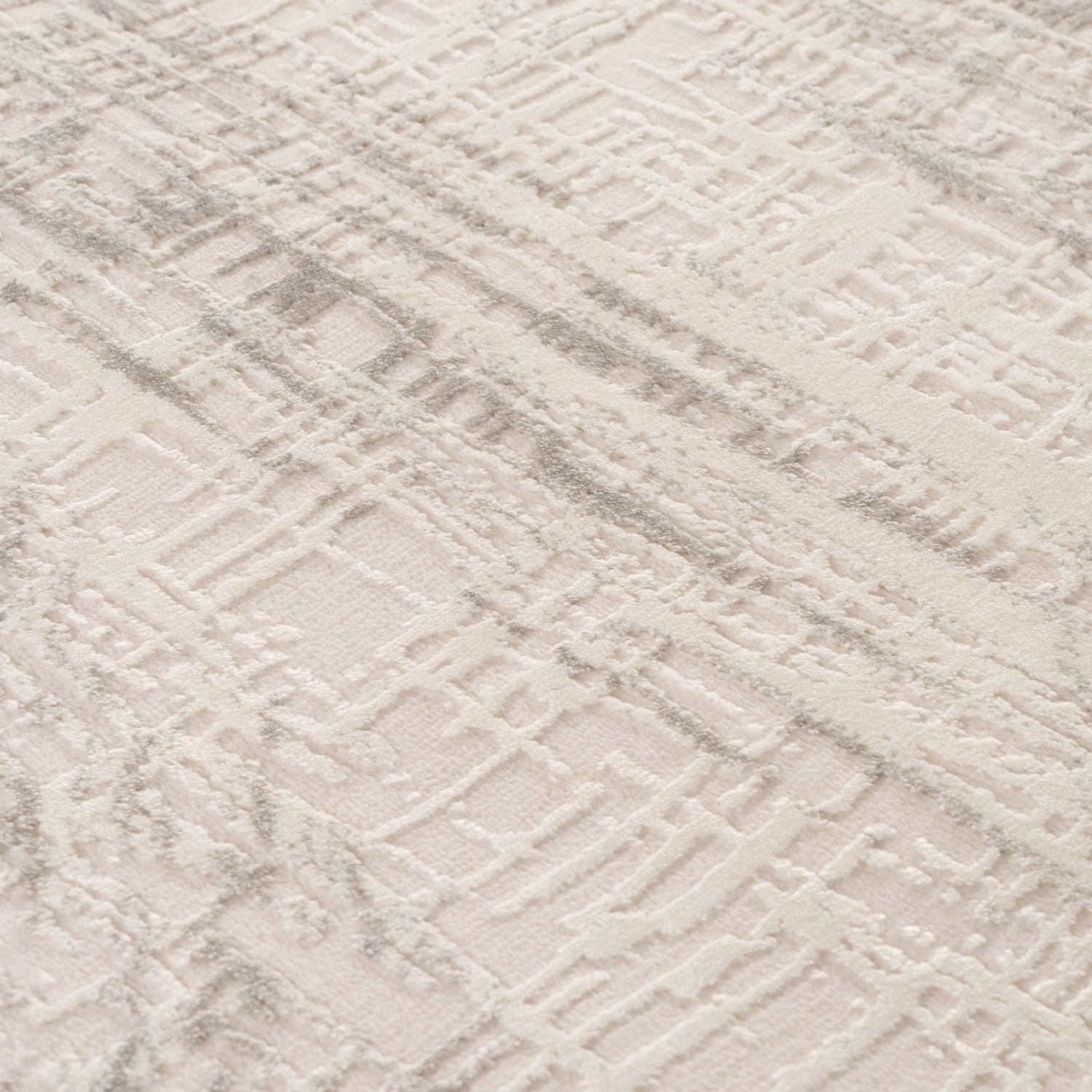 Carmel Cream-Grey Abstract Rug | 6030 - PN Home