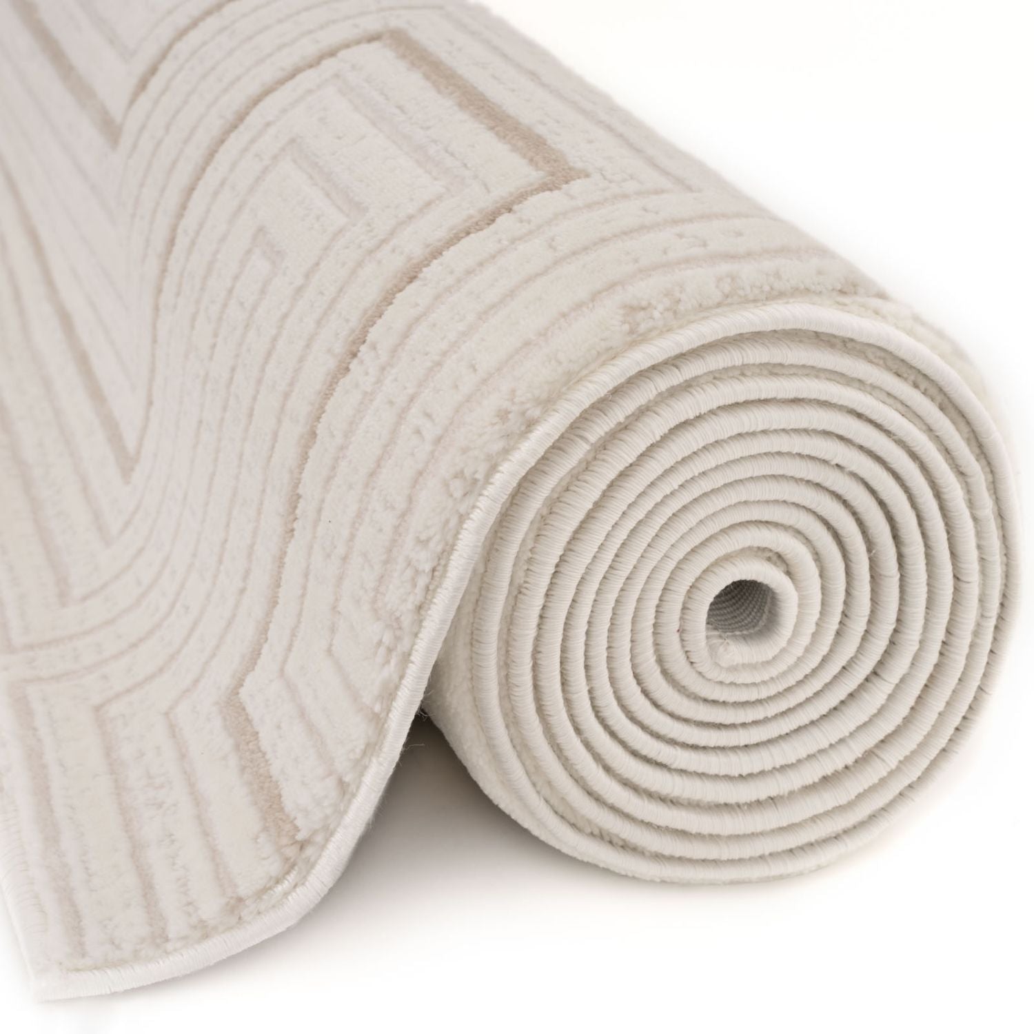 Carmel Cream-Beige Geometric Rug | 6040 - PN Home