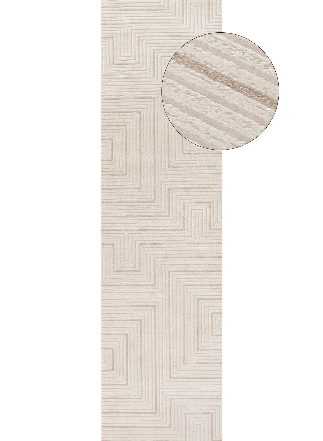 Carmel Cream-Beige Geometric Rug | 6040 - PN Home