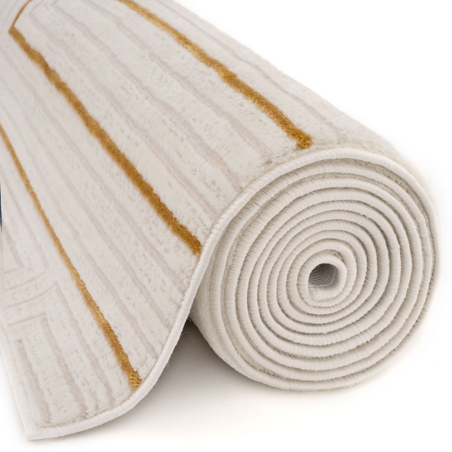 Carmel Cream-Gold Geometric Rug | 6040 - PN Home