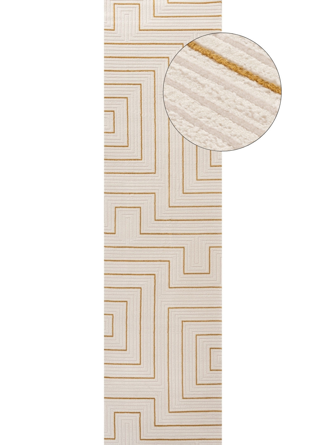 Carmel Cream-Gold Geometric Rug | 6040 - PN Home