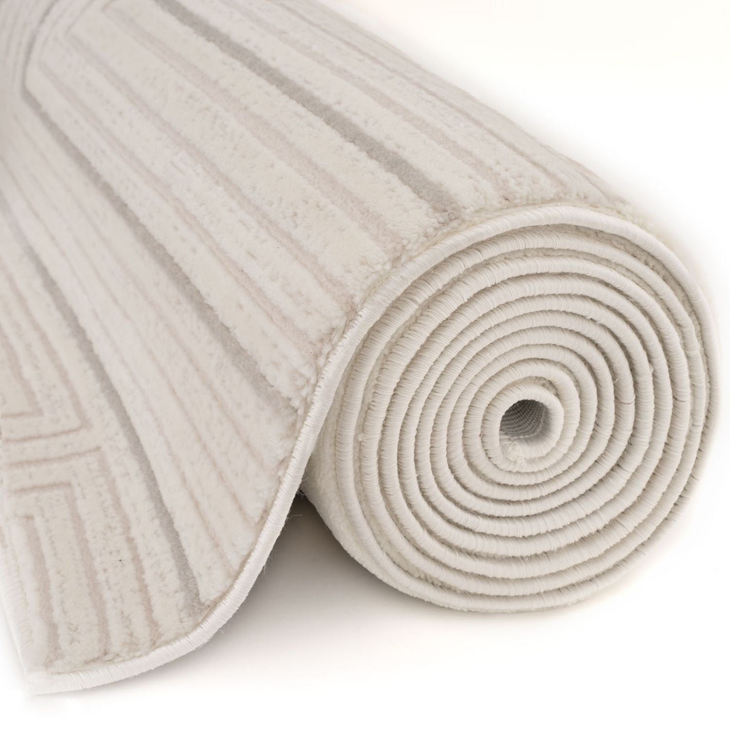 Carmel Cream-Grey Geometric Rug | 6040 - PN Home