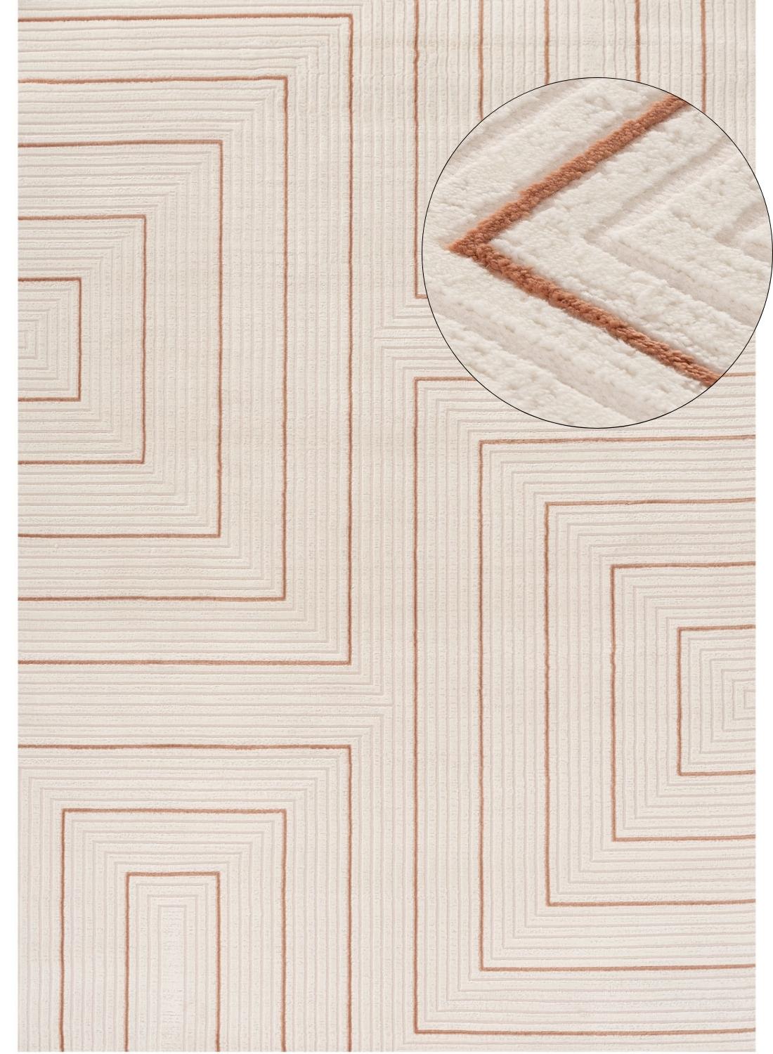 Carmel Cream-Terra Geometric Rug | 6040 - PN Home