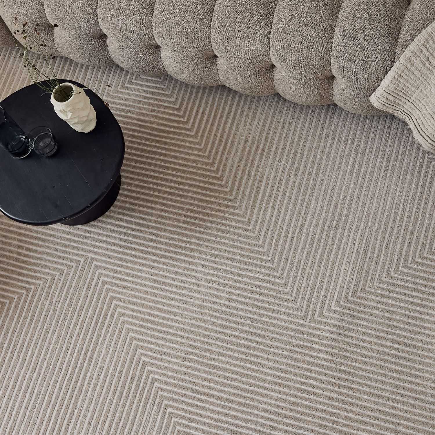 Carmel Beige-Cream Geometric Rug | 6050 - PN Home